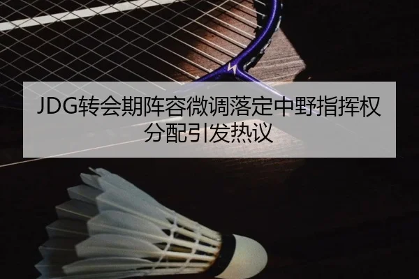 JDG转会期阵容微调落定中野指挥权分配引发热议